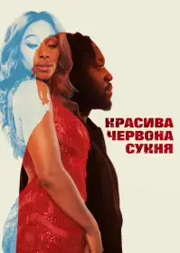Красива червона сукня постер