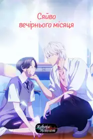 Яскравий сутінковий місяць постер