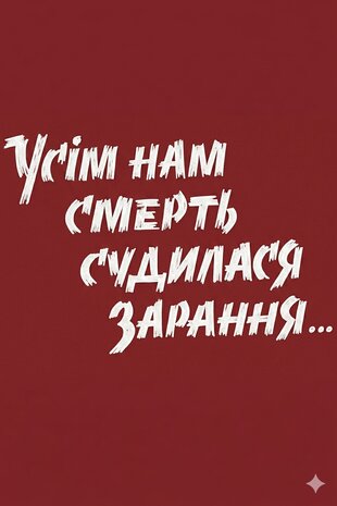 Усім нам смерть судилась зарання