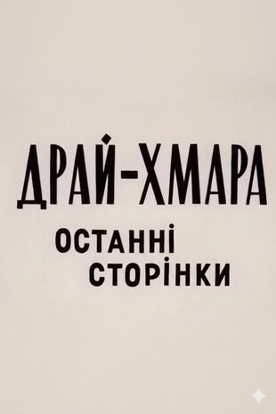 Драй-Хмара. Останні сторінки